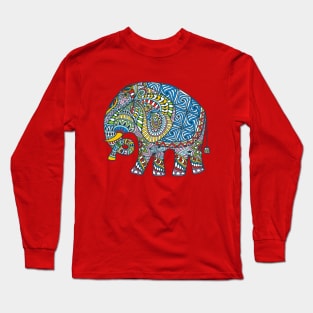 Decorated Indian Elephant Long Sleeve T-Shirt